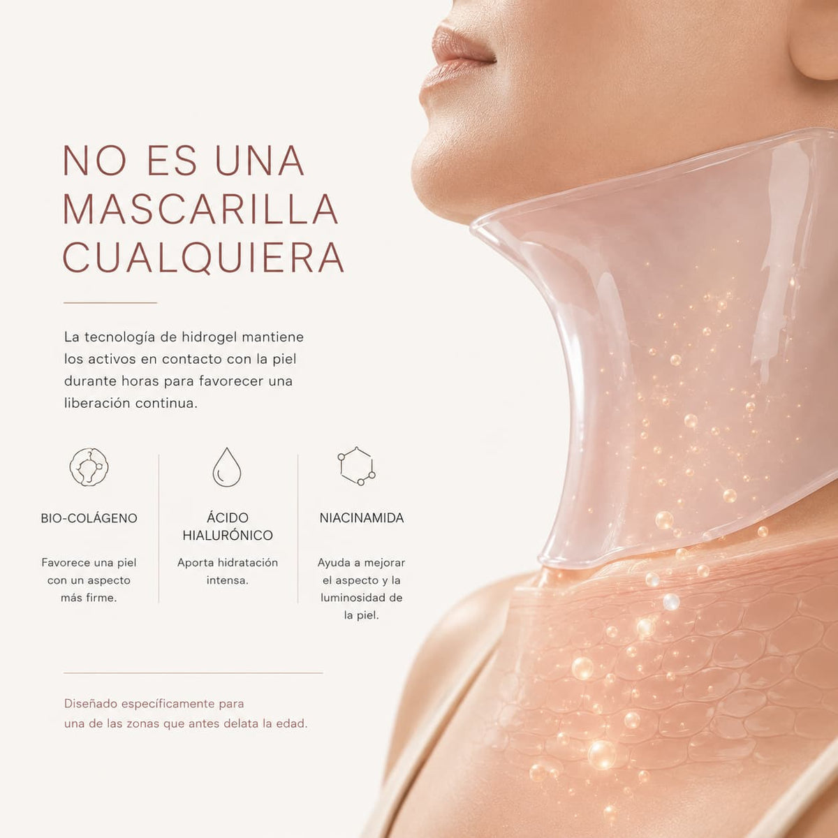 Mascarilla de Bio-Colágeno para Cuello