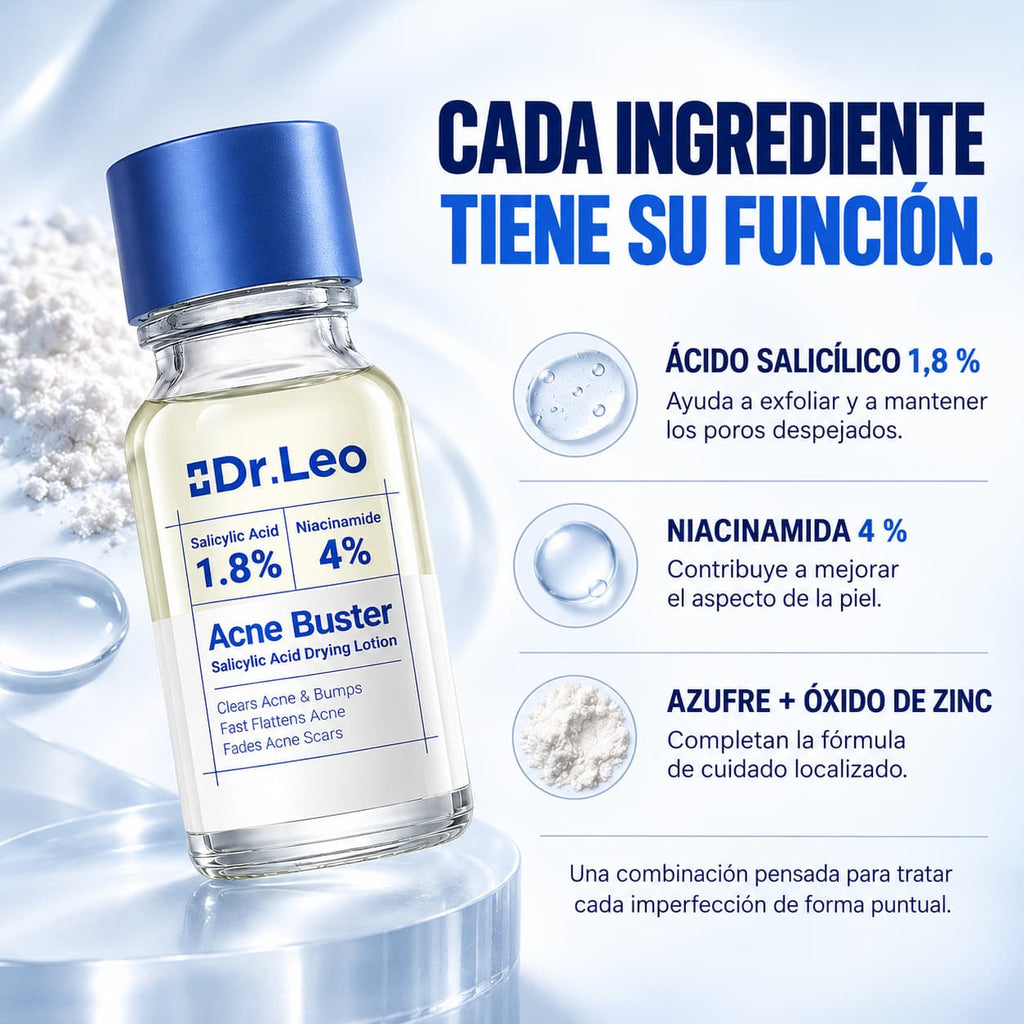Loción Secante para Granos con Ácido Salicílico