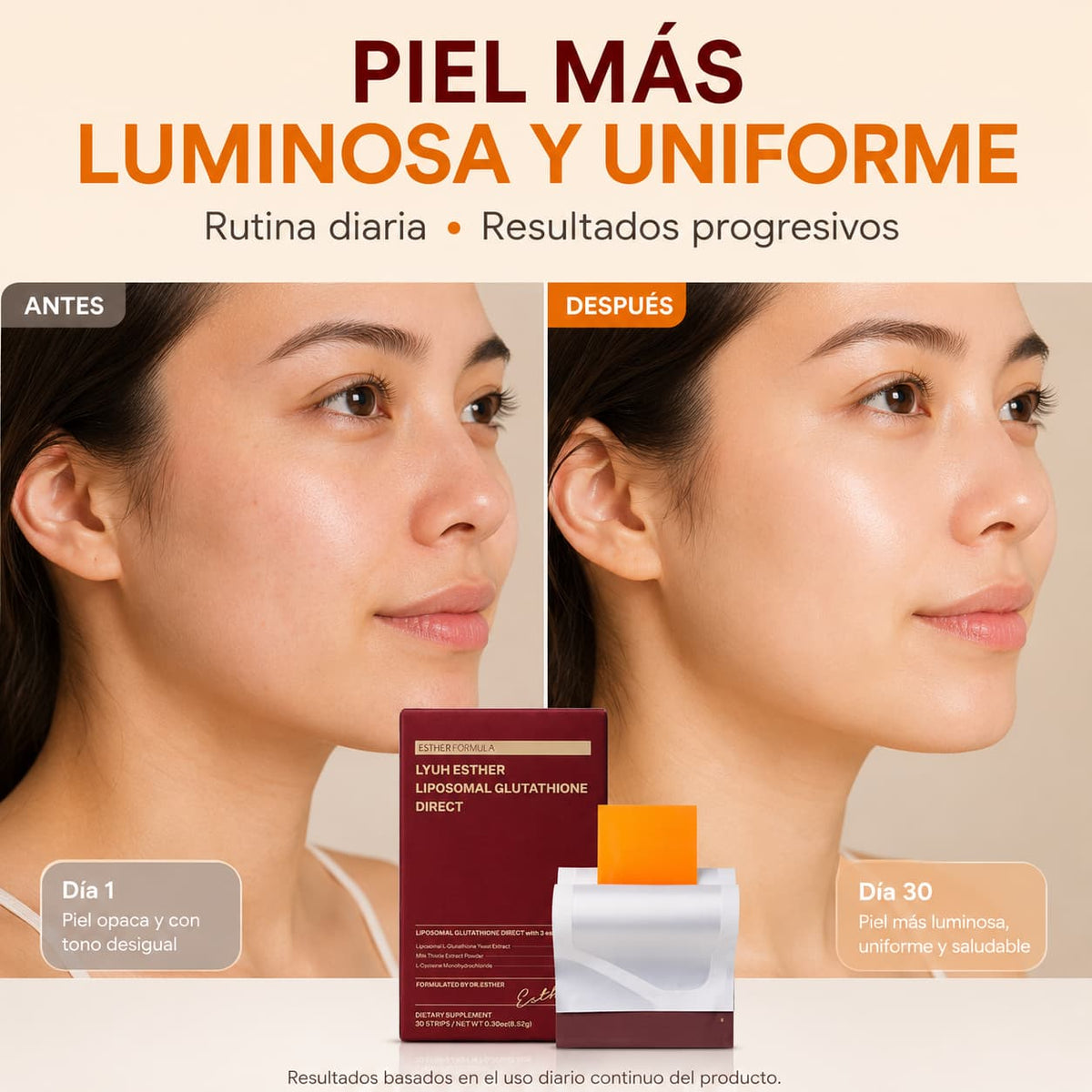 Tiras de Glutatión Liposomal