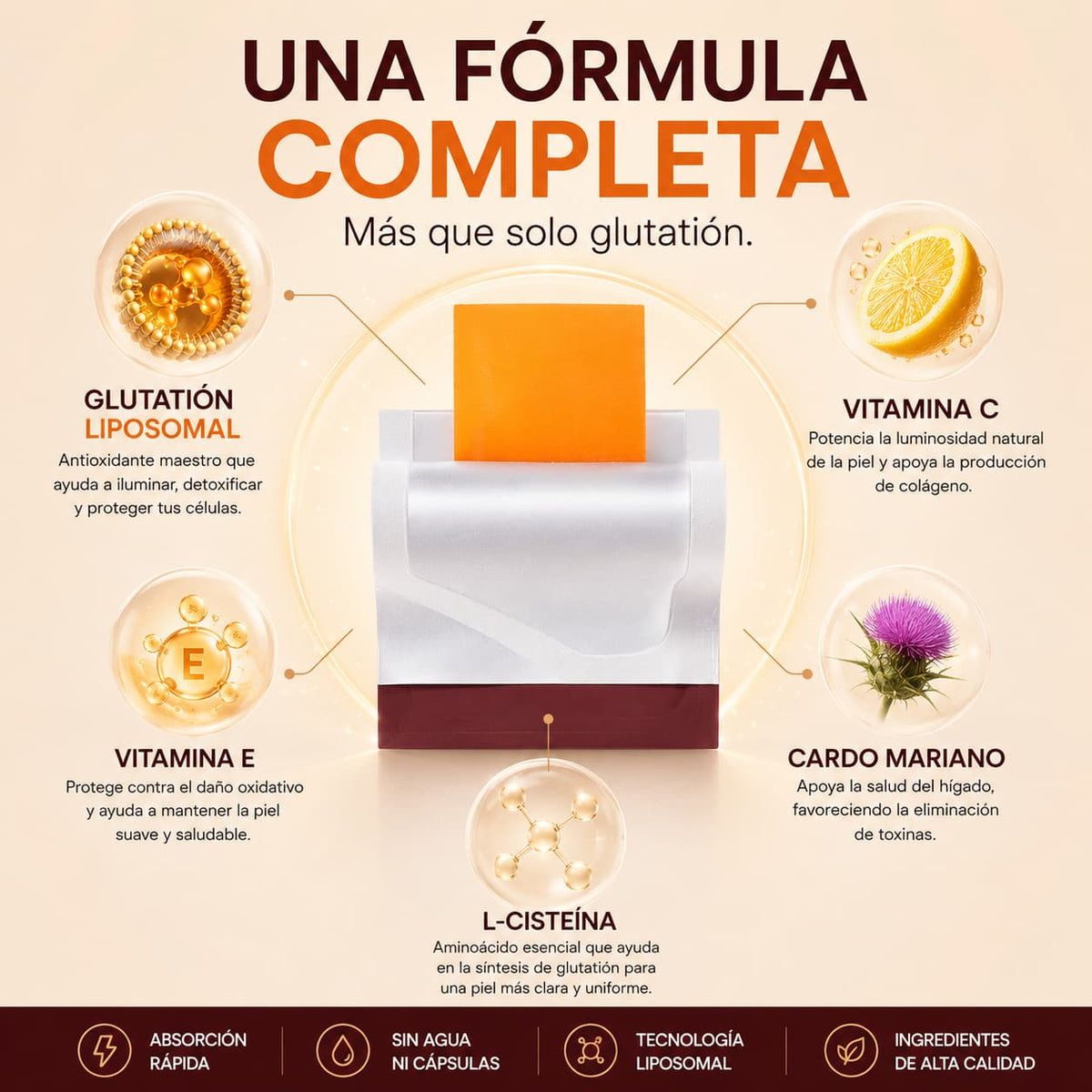 Tiras de Glutatión Liposomal