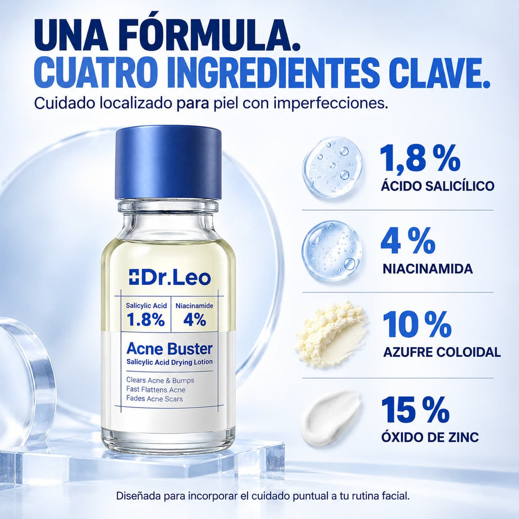 Loción Secante para Granos con Ácido Salicílico